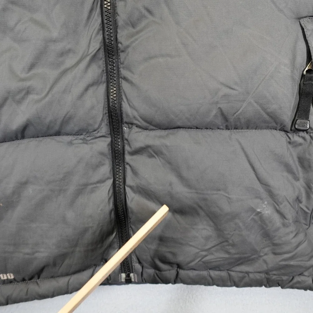 The North Face Puffer Vest Mens XL Gray Nuptse 700 Down Insulated Winter Vest